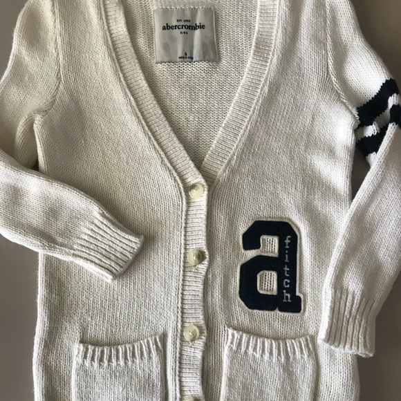 Abercrombie Girls Letterman Sweater Sz S - Picture 3 of 3